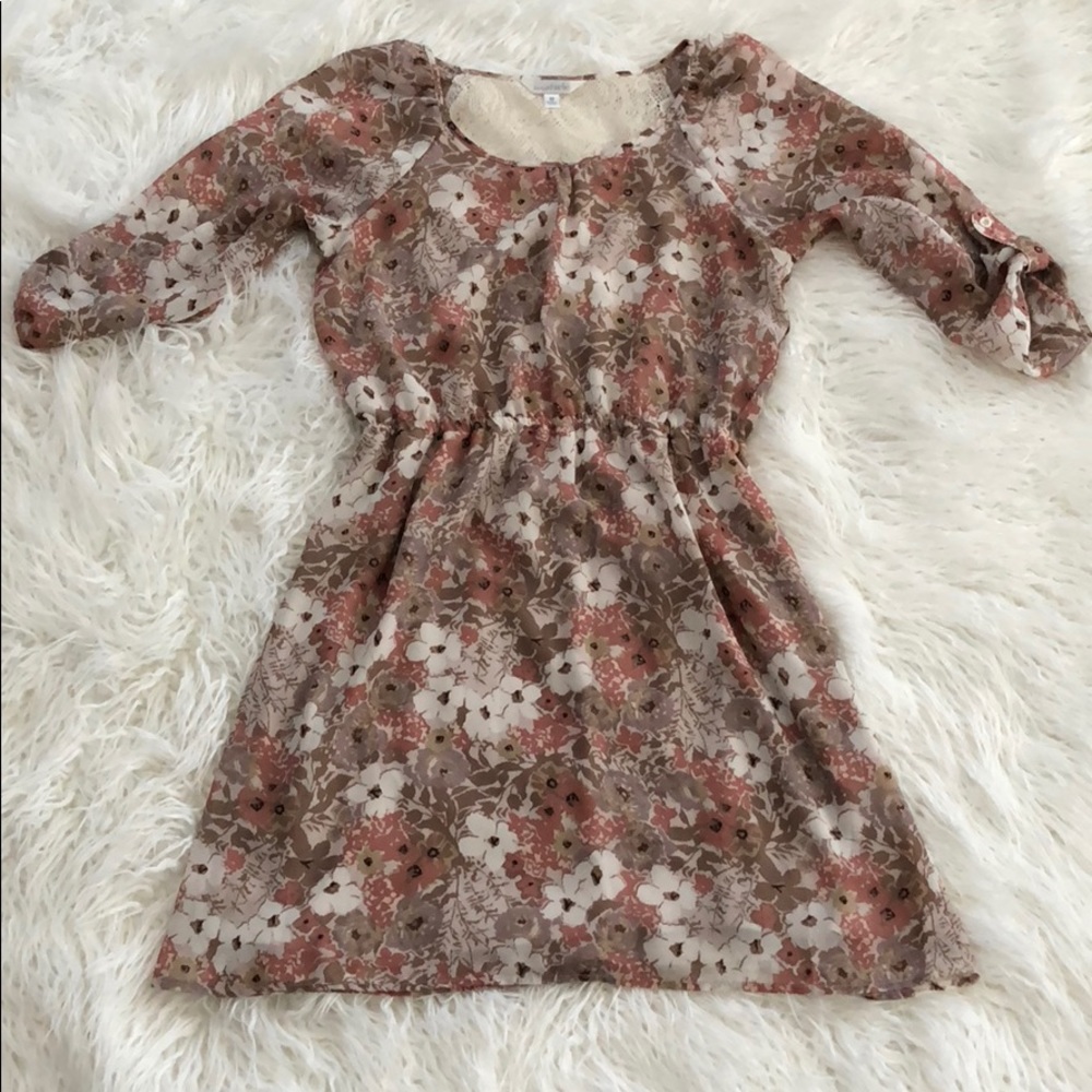 Knee length floral dress